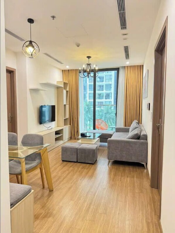 Familielejlighed - byudsigt | Opholdsområde