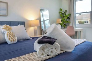 4 bedrooms, iron/ironing board, travel crib, WiFi