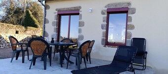 Modern house in nature with air conditioning