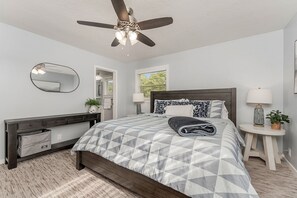 4 bedrooms, iron/ironing board, travel crib, WiFi