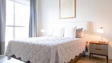 2 chambres, fer et planche Ă repasser, Wi-Fi, draps fournis