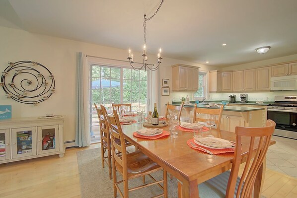 Dining - Spacious home with deck and fire pit! (Brewster)