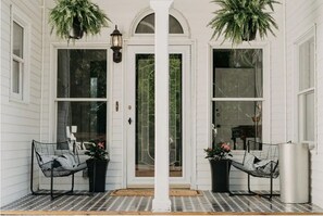 Exterior detail - Peach Mansion | Vintage 1800s Manor | Secluded Grounds | Spacious Living Areas (South Haven)