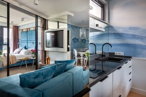 Smart TV - Apartment Vistula 3-bed with a balcony and bathtub (Kraków - Vistula View)