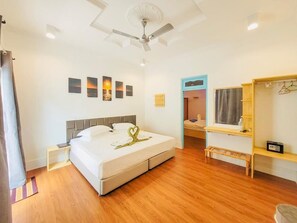 Deluxe Quadruple Room, Balcony, Garden View | In-room safe, iron/ironing board, free WiFi - HI HEAVEN MALDIVES (Thoddoo)