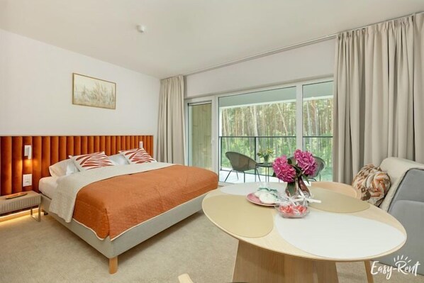 Travel cot, bed sheets - Studio in Łukęcin 300m from Baltic Beach (Lukecin)