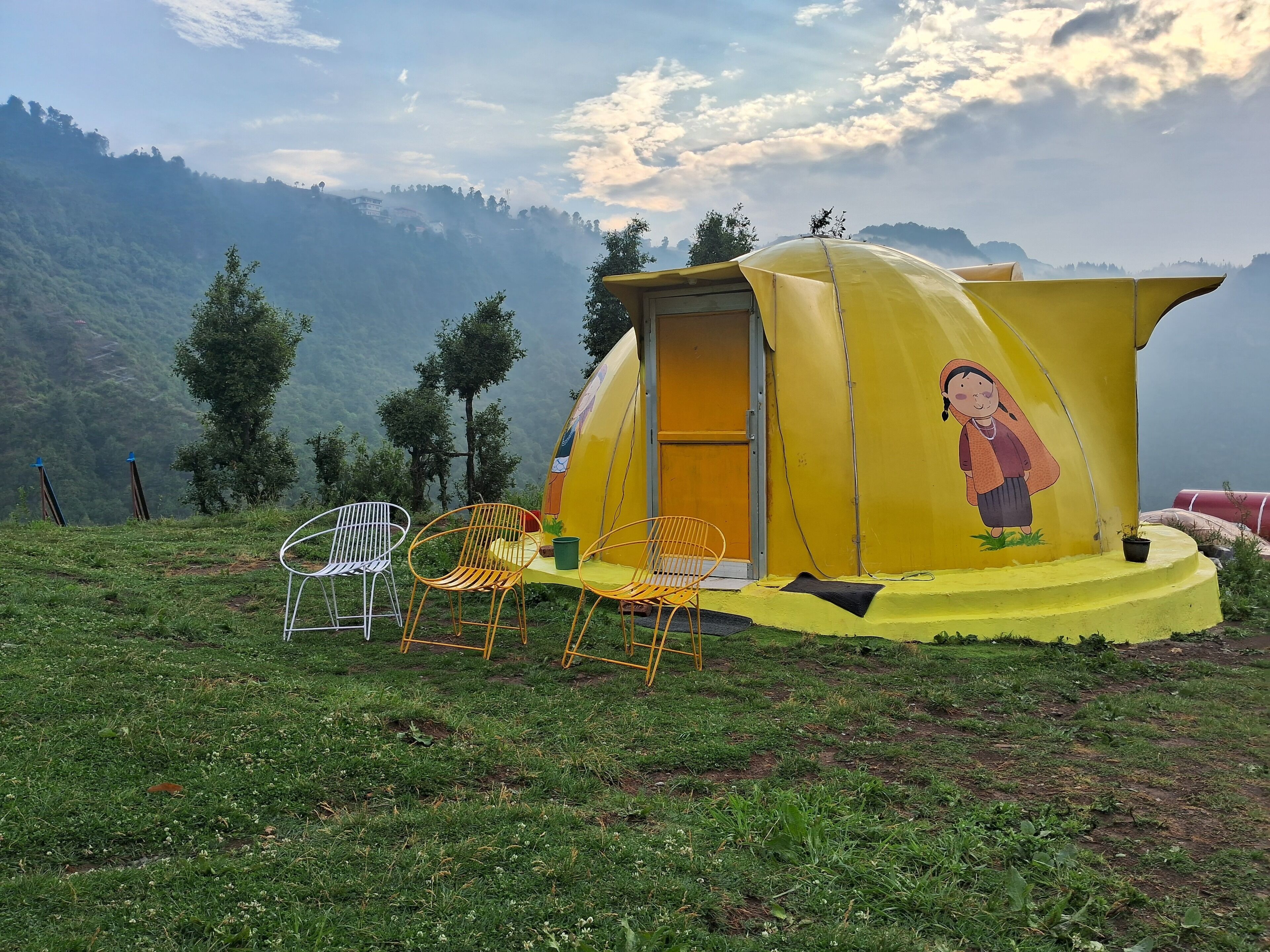 Design tweepersoonskamer, uitzicht op bergen | Gratis wifi