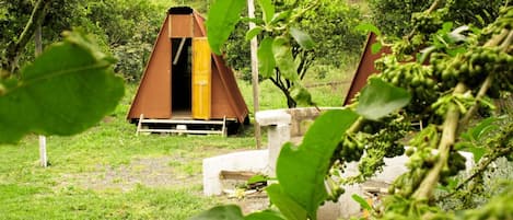 Tente Confort, vue jardin