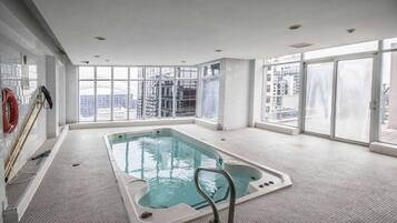 Indoor pool, seasonal outdoor pool