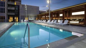 Indoor pool, seasonal outdoor pool