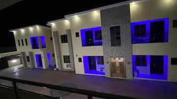 Front of property – evening/night