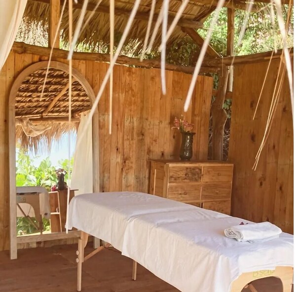 Deep-tissue massages, beach massages, massages