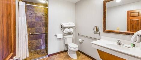 Secadora de cabello, bidet, toallas, jabón