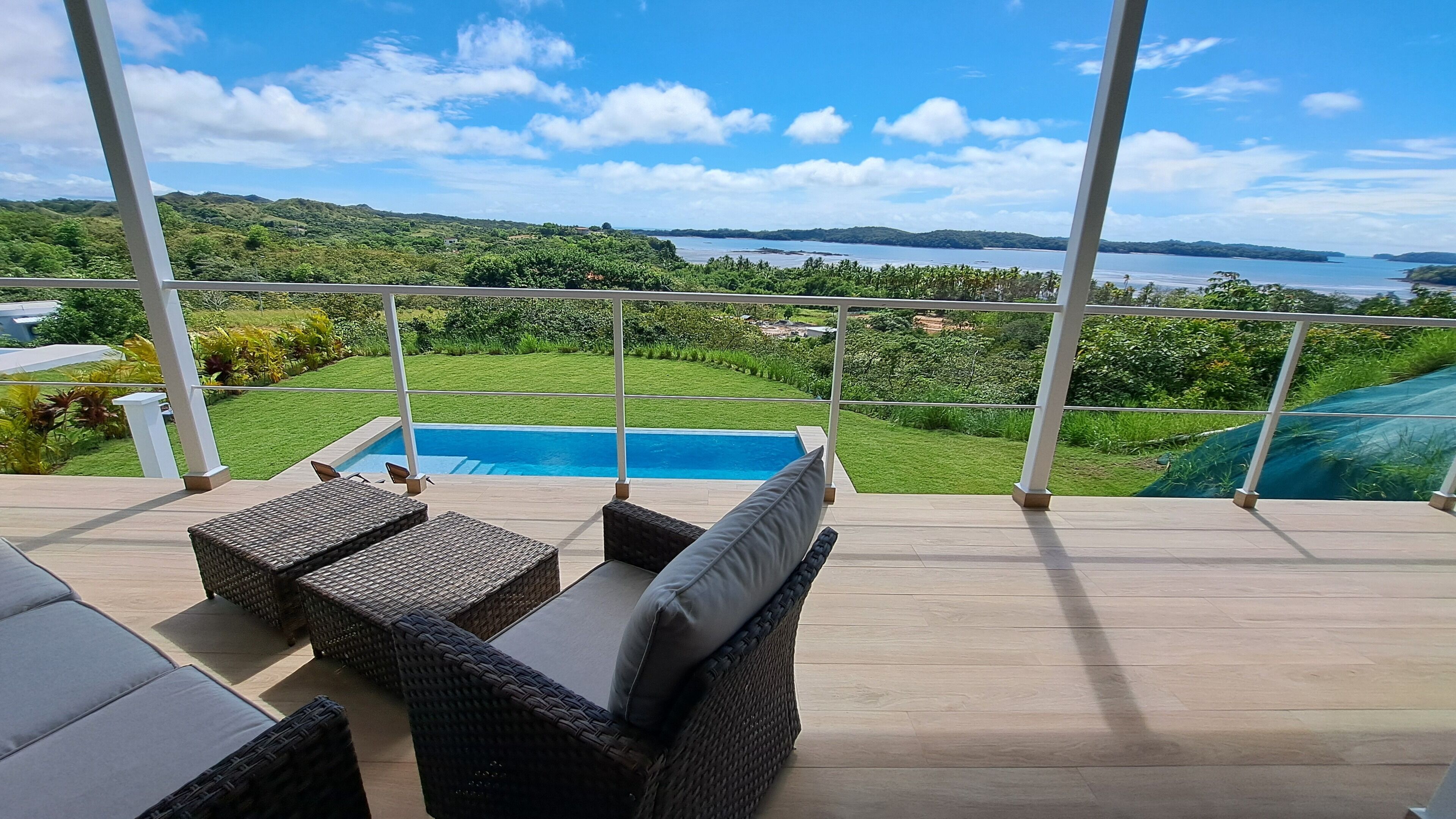 Garden view from upstairs terrace
