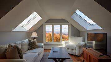 Fireplace, video games, foosball, table tennis