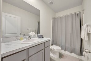 Hair dryer, towels
