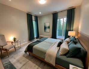 3 habitaciones, tabla de planchar con plancha, wifi y ropa de cama