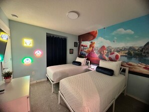 5 slaapkamers, een strijkplank/strijkijzer, wifi, beddengoed