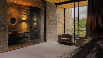 Superior-suite - bjergudsigt | Egyptiske bomuldslagner, premium-sengetøj, dundyner