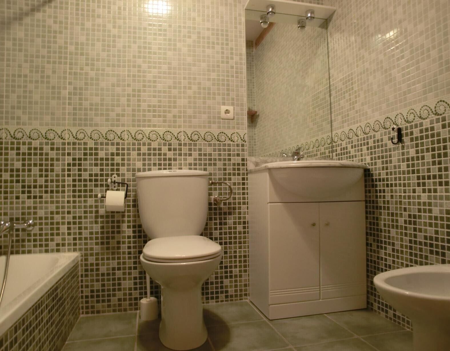 Een douche, handdoeken