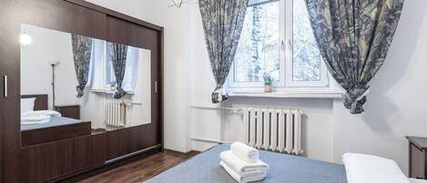 1 間睡房、熨斗/熨衫板、Wi-Fi、床單