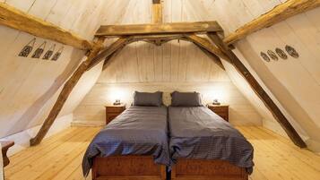 2 slaapkamers, een strijkplank/strijkijzer, gratis wifi, beddengoed