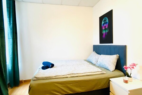 1 slaapkamer, beddengoed