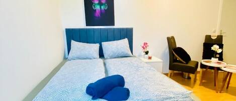 1 室のベッドルーム、ベッドシーツ