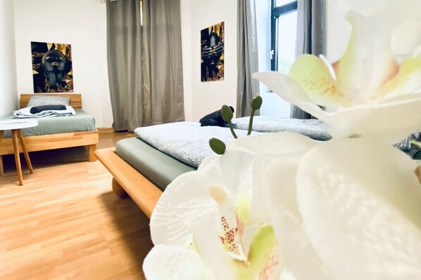 1 slaapkamer, beddengoed