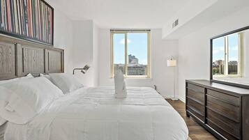 2 habitaciones, acceso a internet y ropa de cama