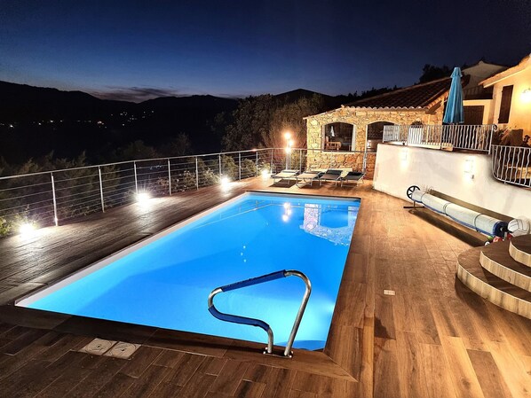 A heated pool