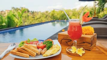 Tägliches kontinentales Frühstück (75000 IDR pro Person)