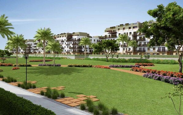 Property grounds - High Quality Hotel Apartment in East Town Sodic New Cairo Cairo  (New Cairo City)