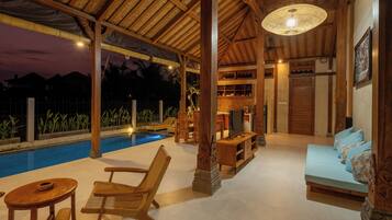 Villa, 2 Schlafzimmer, Poolblick | Terrasse/Patio