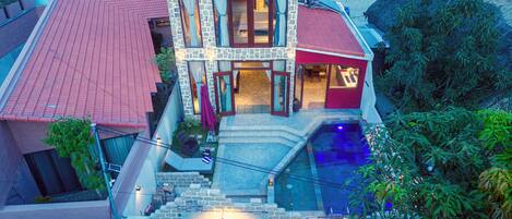 Front of property - evening/night