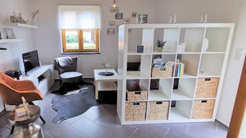 Smart TV, video games, DVD player, books