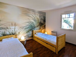 2 chambres, bureau, Wi-Fi gratuit