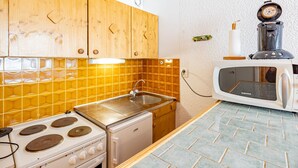 Private kitchen - Modern 25m² studio for 4, at the foot of the slopes (Saint-François-Longchamp)