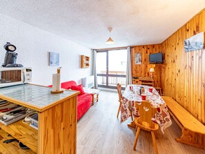 Interior - Modern 25m² studio for 4, at the foot of the slopes (Saint-François-Longchamp)