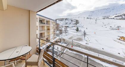 Apartment for 6 at the foot of the slopes, south-facing balcony