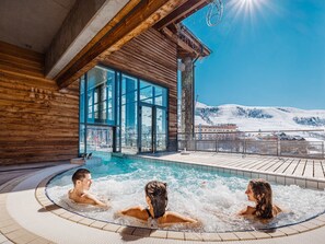 Pool - 35m² T3 at the slopes for 6 people (Saint-François-Longchamp)