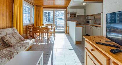 Confort en station: T1 6 pers, au pied des pistes, proche commerces