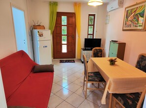 Apartment (Two Bedroom Apartment) | Living room | 32-inch flat-screen TV with cable channels - Comfortable Crikvenica Stay With Private Parking (Crikvenica)