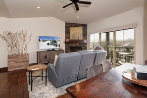 Télévision, cheminée, jeux vidéo