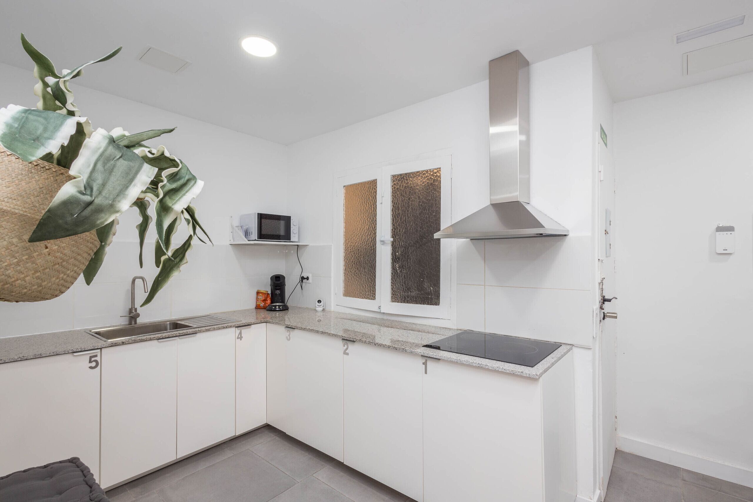 Fridge, microwave, coffee/tea maker, electric kettle