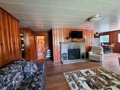 Living area. The White Stag