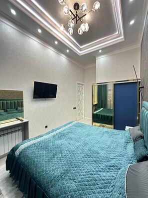 Family Condo, Balcony, City View | 1 bedroom, blackout curtains, iron/ironing board, free WiFi - Tashkent city Bulevard 144 RNB estate (Tashkent)