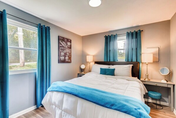 2 habitaciones, tabla de planchar con plancha y wifi gratis 