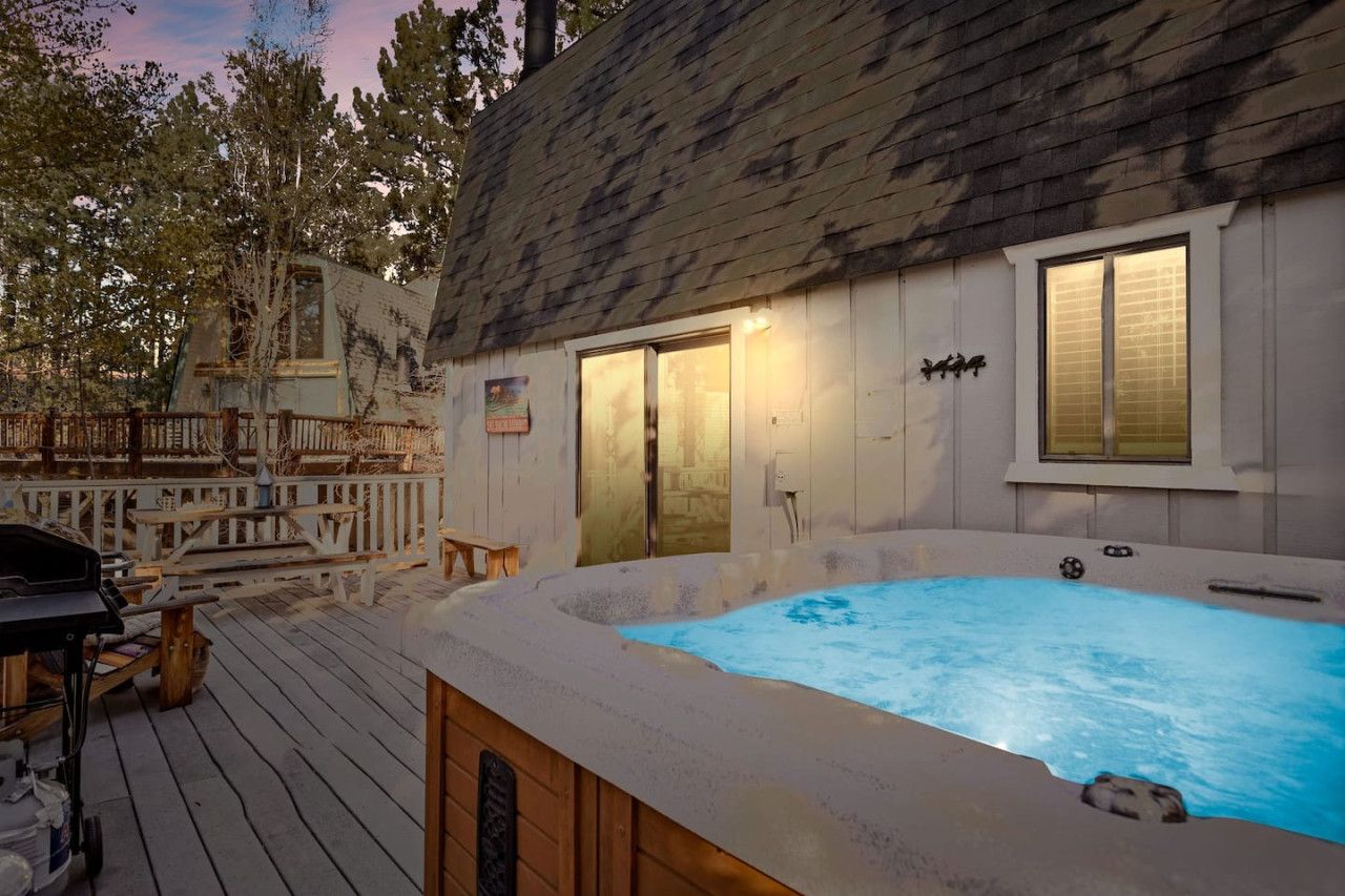 Immerse yourself in nature as you soak in the hot tub and star gaze.