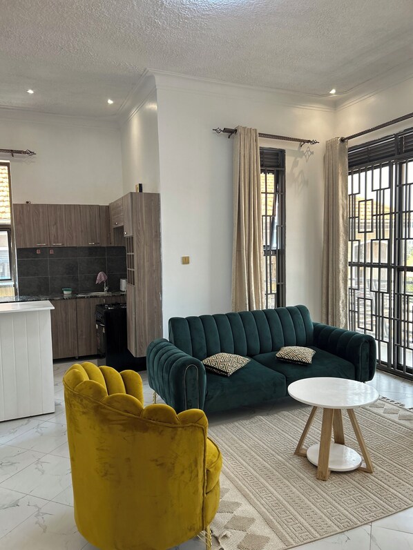 Living area - We look forward to hosting you at our home located in kyanja on the ring road (Kampala)